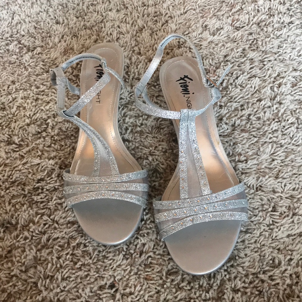 Silver High Heels